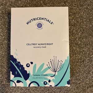 NuSkin Nutricentials Celltrex Always Right Recovery Mask - sealed pack of 5 mask
